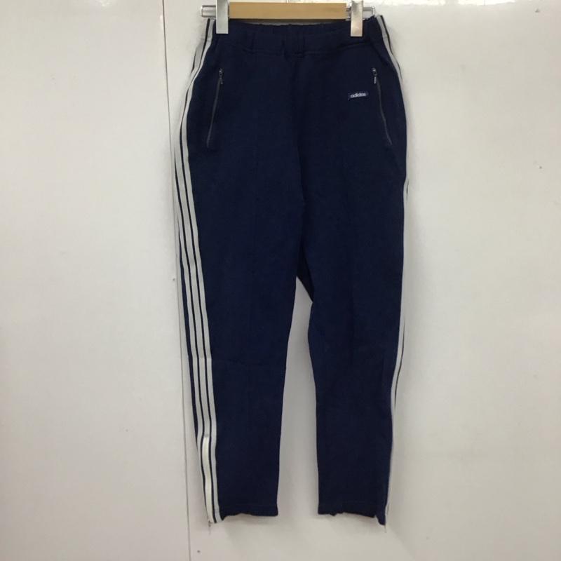 アディダス adidas ボトムス ボトムス ジャージ ワイドパンツ カジュアルパンツ スポーツウェア 古着 70S デサント 西ドイツ製 3 ロゴ、文字 紺 / ネイビー / メンズ USED 古着 中古 10109938