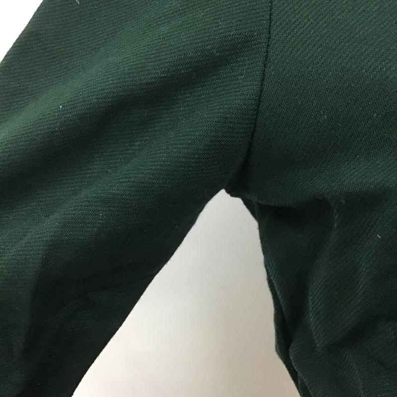 ザラ ZARA カットソー 長袖 長袖カットソー ショート丈 ノーカラーシャツ S 無地 緑 / グリーン /  レディース USED 古着 中古 10109216