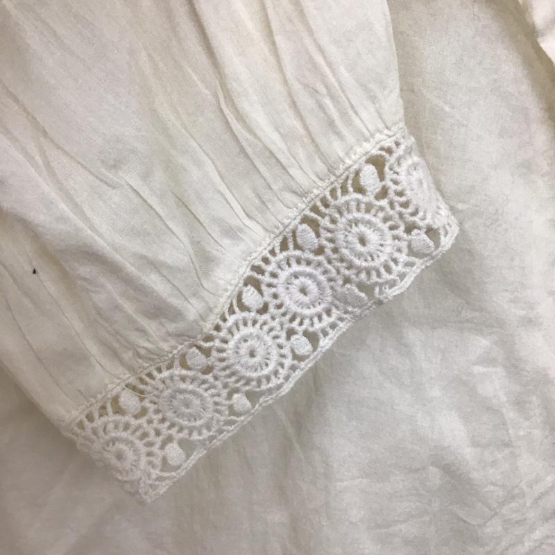ザラ ZARA カットソー 長袖 S 無地 オフホワイト / オフホワイト / レディース USED 古着 中古 10129394
