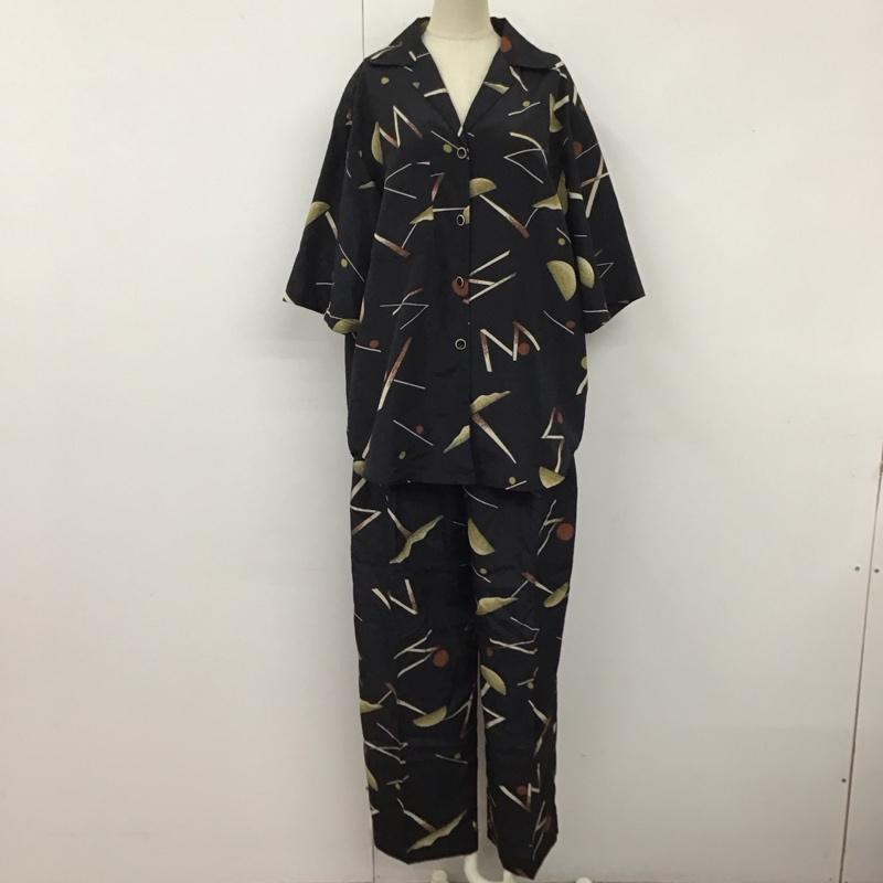 スローバイスライ THROW by SLY セットアップ セットアップ SUN SET SH SUN SET PT 総柄 黒 / ブラック / レディース USED 古着 中古 10119964