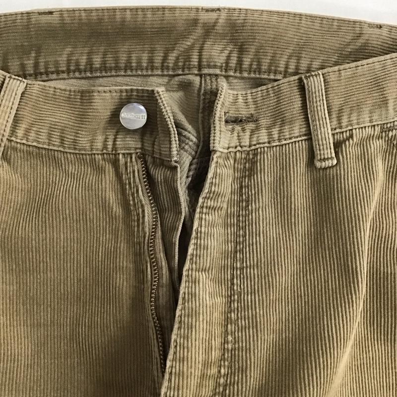 カーハート Carhartt パンツ デニム、ジーンズ コーデュロイパンツ ストレートパンツ カジュアルパンツ 32インチ 無地 ベージュ / ベージュ /  メンズ USED 古着 中古 10124788