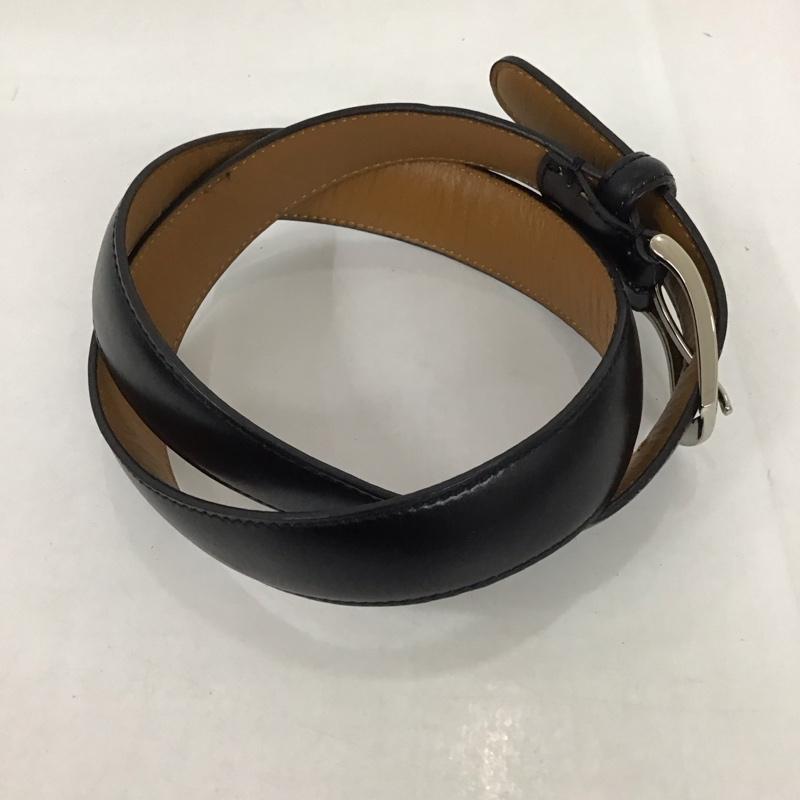 ユナイテッドアローズ UNITED ARROWS ベルト・バックル ベルト レザー 無地 黒 / ブラック / メンズ USED 古着 中古 10123176