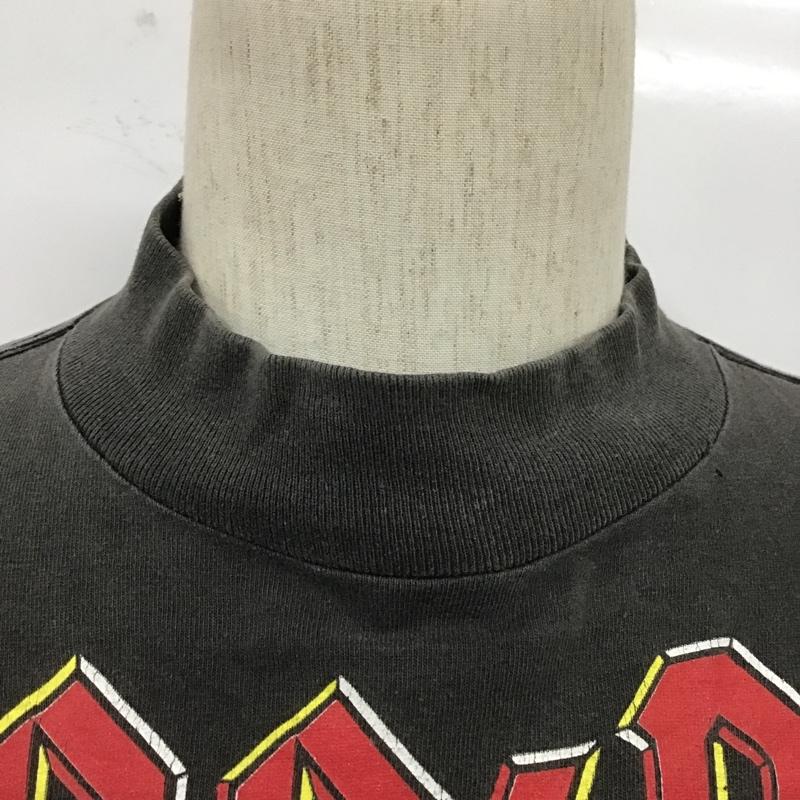 古着 USED カットソー 長袖 moviemusic 90s AC/DC HELLS BELLS DEVIL 1990年 プリント チャコールグレー / チャコールグレー / メンズ USED 古着 中古 10105669