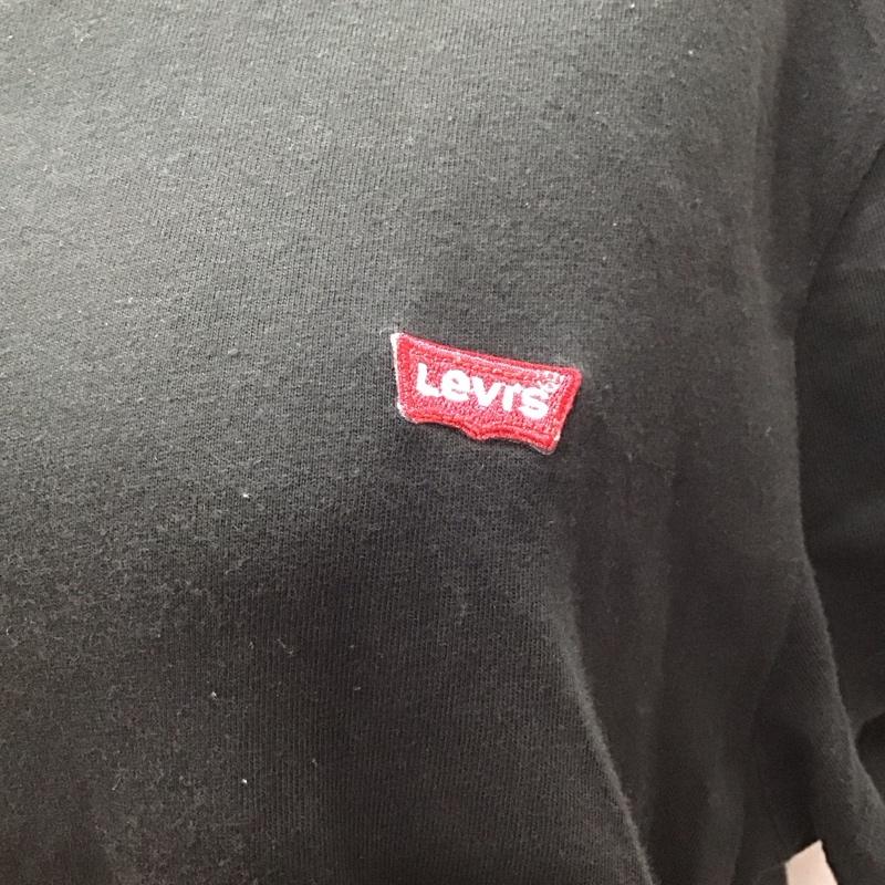 リーバイス Levi s Tシャツ 半袖 39185‐0008 クルーネック L ロゴ、文字 黒 / ブラック / レディース USED 古着 中古 10115534