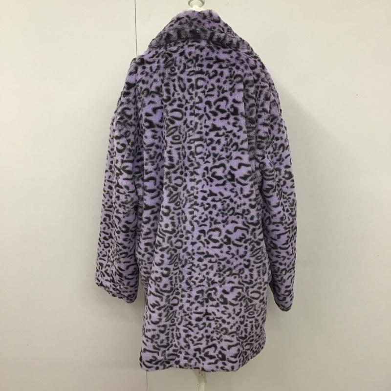 エックスガール X-girl ジャケット、上着 ジャンパー、ブルゾン 05194507 LEOPARDFURCOAT アウター カジュアルジャケット 2 ヒョウ柄・レオパード柄 紫 / パープル / レディース USED 古着 中古 10110235