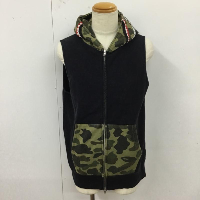 アベイシングエイプ A BATHING APE ベスト ベスト ジップアップベスト パーカーベスト ノースリーブカットソー L プリント マルチカラー / マルチカラー / メンズ USED 古着 中古 10120650