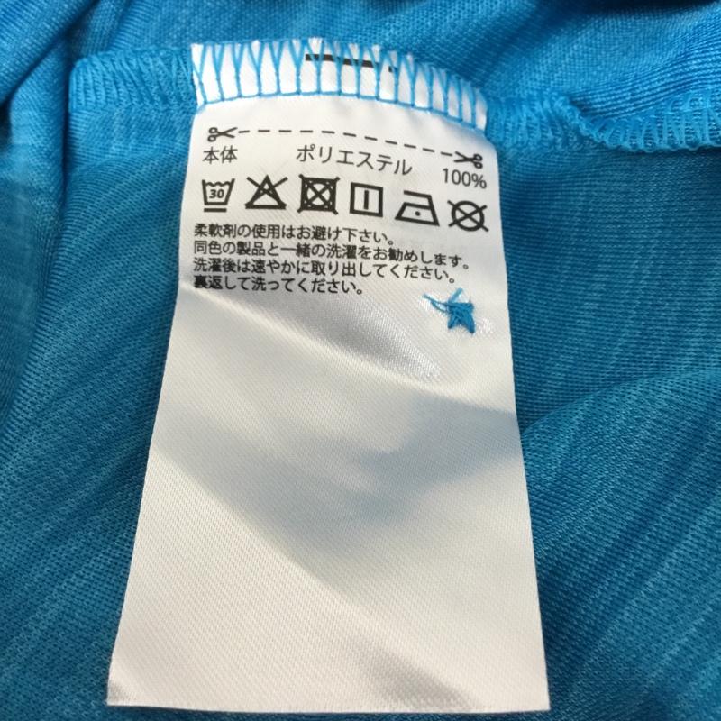 アディダス adidas ポロシャツ 長袖 EH3640 タグ付き L ロゴ、文字 水色 / ライトブルー / メンズ USED 古着 中古 10135697