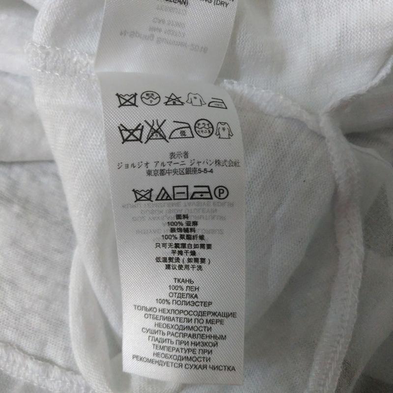アルマーニエクスチェンジ A/X ARMANIEXCHANGE タンクトップ タンクトップ XS 無地 X ワンポイント 白 / ホワイト / レディース USED 古着 中古 10014948