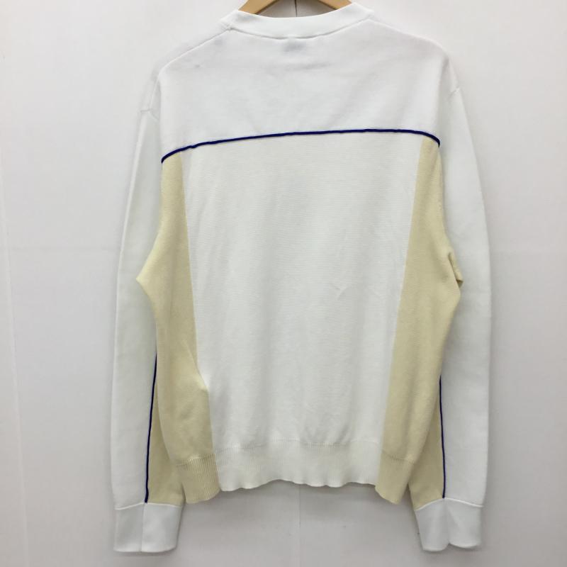 ディーゼル DIESEL ニット、セーター 半袖 L 白 / ホワイト / X 黄 / イエロー / X 青 / ブルー / メンズ USED 古着 中古 10133595