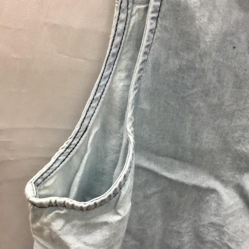 マウジー MOUSSY シャツ、ブラウス 半袖 0105SA30-6900 ノースリーブ デニム FREE 無地 水色 / ライトブルー / レディース USED 古着 中古 10118178