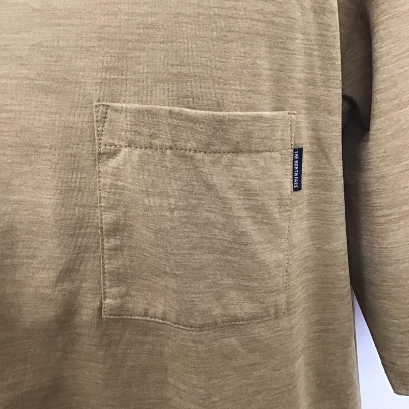 ザノースフェイス THE NORTH FACE Tシャツ 半袖 NT11968 ショートスリーブエアリーポケットティー 半袖Tシャツ クルーネックカットソー L 無地 ベージュ / ベージュ / メンズ USED 古着 中古 10107693