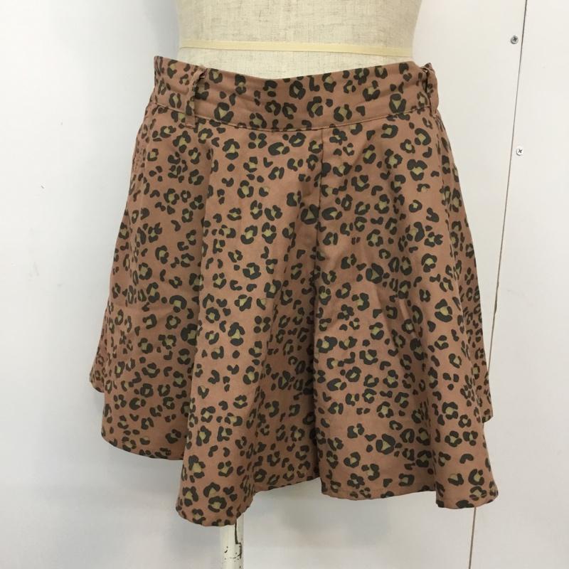 ページボーイ PAGEBOY パンツ ショートパンツ M 総柄 X ヒョウ柄・レオパード柄 茶 / ブラウン / レディース USED 古着 中古 10045149