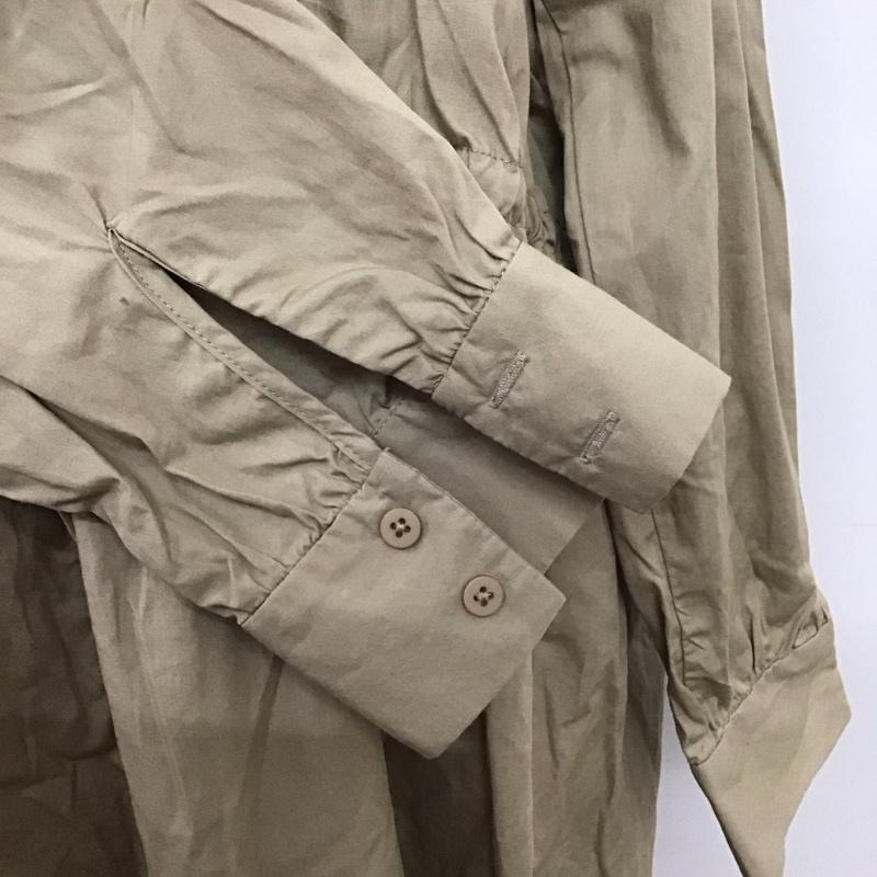 ザラ ZARA シャツ、ブラウス 長袖 S 無地 ベージュ / ベージュ / レディース USED 古着 中古 10124434
