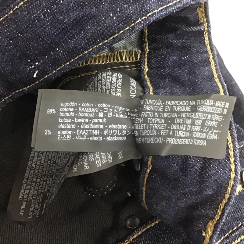 ザラ ZARA スカート ロングスカート 9863/258/407 デニム ペンシルスカート M 無地 インディゴ / インディゴ /  レディース USED 古着 中古 10133641