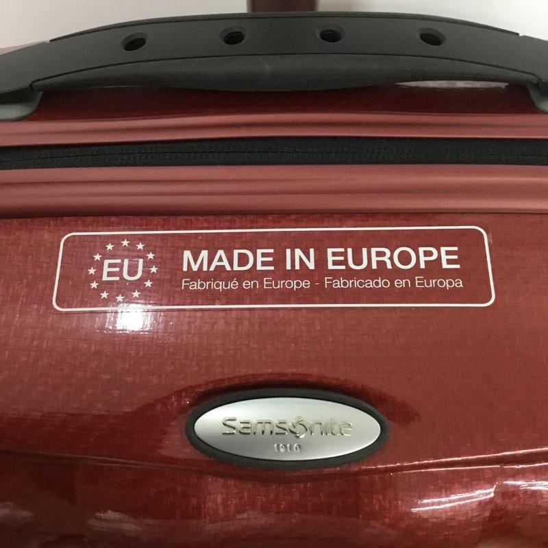 サムソナイト Samsonite スーツケース、トランク スーツケース、トランク スピナー55 36L キャリーケース タグ付き 無地 赤 / レッド / レディース USED 古着 中古 10131602