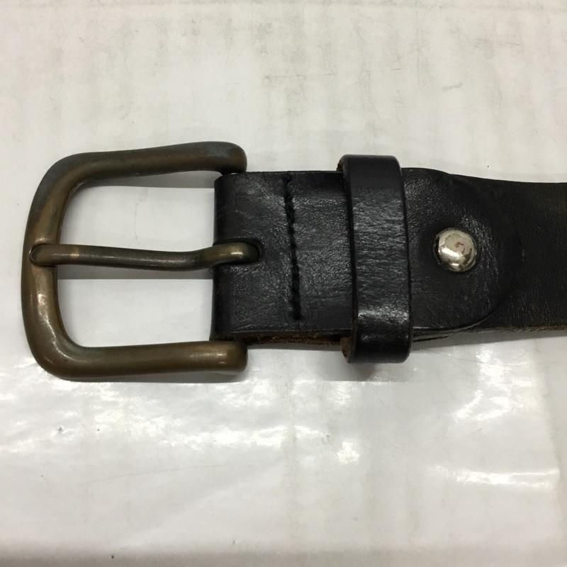 古着 USED ベルト・バックル ベルト レザー 無地 黒 / ブラック / X 銀 / シルバー / メンズ USED 古着 中古 10117619