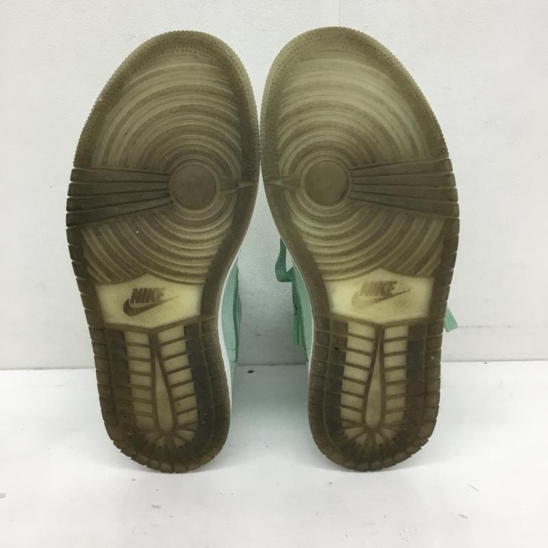 ナイキ NIKE スニーカー スニーカー AO1847-345 WMNS AIR JORDAN 1 RET HIGH SOH 23.5cm ロゴ、文字 薄緑 / ライトグリーン / レディース USED 古着 中古 10129682