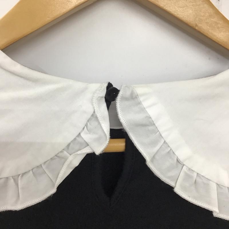 ザラ ZARA トレーナー 長袖 長袖トレーナー スウェット ビックカラーネック プルオーバー M 無地 黒 / ブラック / レディース USED 古着 中古 10135445