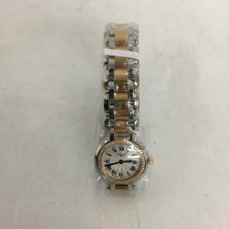 ロンジン LONGINES 腕時計 アナログ(クォーツ式) L8.109.5 PrimaLuna ロゴ、文字 銀 / シルバー / X 金 / ゴールド / レディース USED 古着 中古 10134989