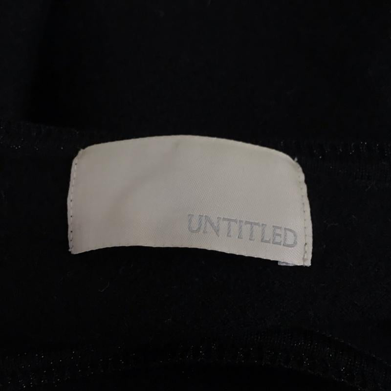 アンタイトル UNTITLED カットソー 長袖 長袖カットソー クルーネックカットソー ロングスリーブカットソー 2 無地 黒 / ブラック / レディース USED 古着 中古 10117874
