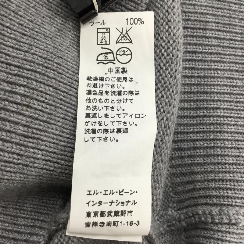 エルエルビーン L.L.Bean ニット、セーター 長袖 285158 S 無地 灰 / グレー / メンズ USED 古着 中古 10138373