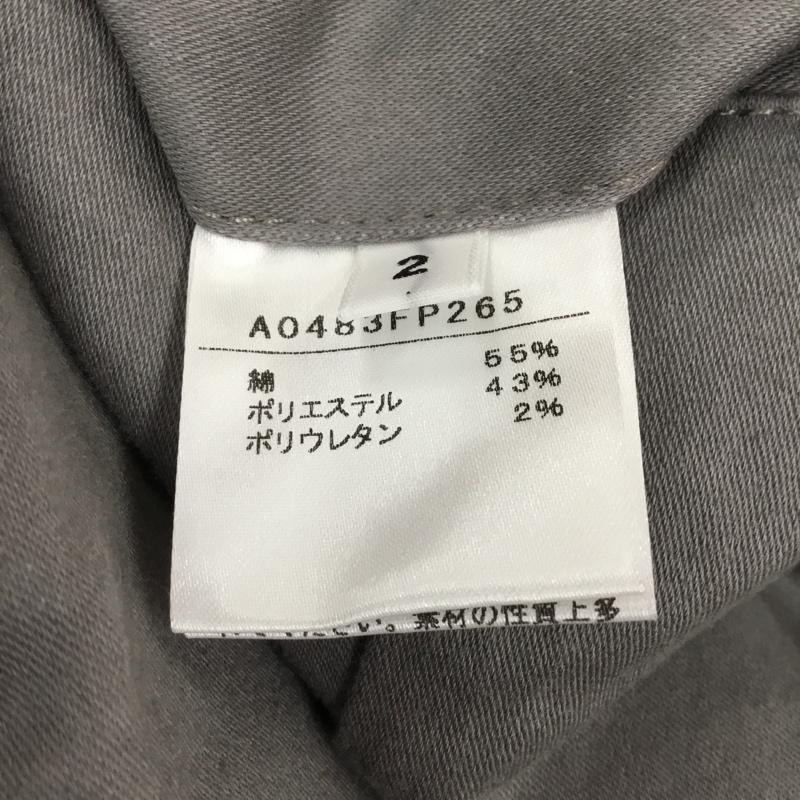メンズ メルローズ MEN S MELROSE パンツ スラックス A0483FP265 サテンストレッチ裏起毛3Dテーパードパンツ 2 無地 灰 / グレー / メンズ USED 古着 中古 10116105
