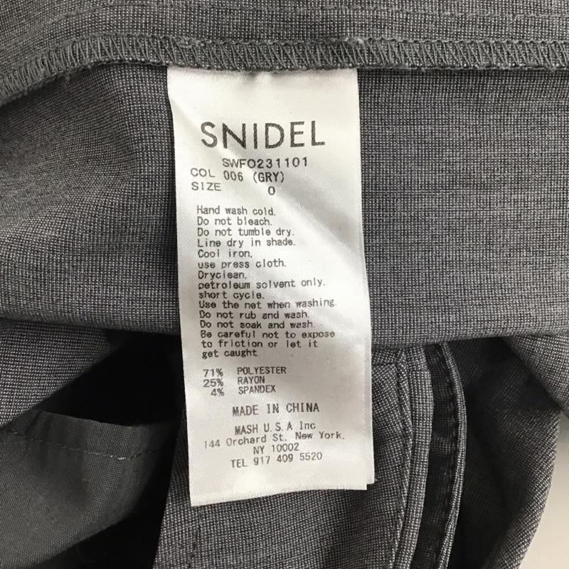 スナイデル SNIDEL ワンピース・ドレス・オールインワン ワンピース・ドレス・オールインワン SWFO231101 サイドスリットオールインワン 半袖 パンツ 0 無地 灰 / グレー / レディース USED 古着 中古 10136018