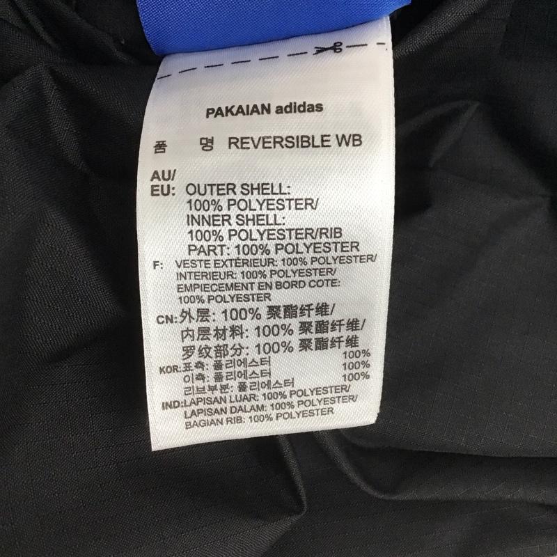 アディダスオリジナルス adidas originals ジャケット、上着 ジャンパー、ブルゾン ay7758 イタスカリバーシブルウィンドブレーカー ジップアップジャケット L ロゴ、文字 黒 / ブラック / メンズ USED 古着 中古 10147841
