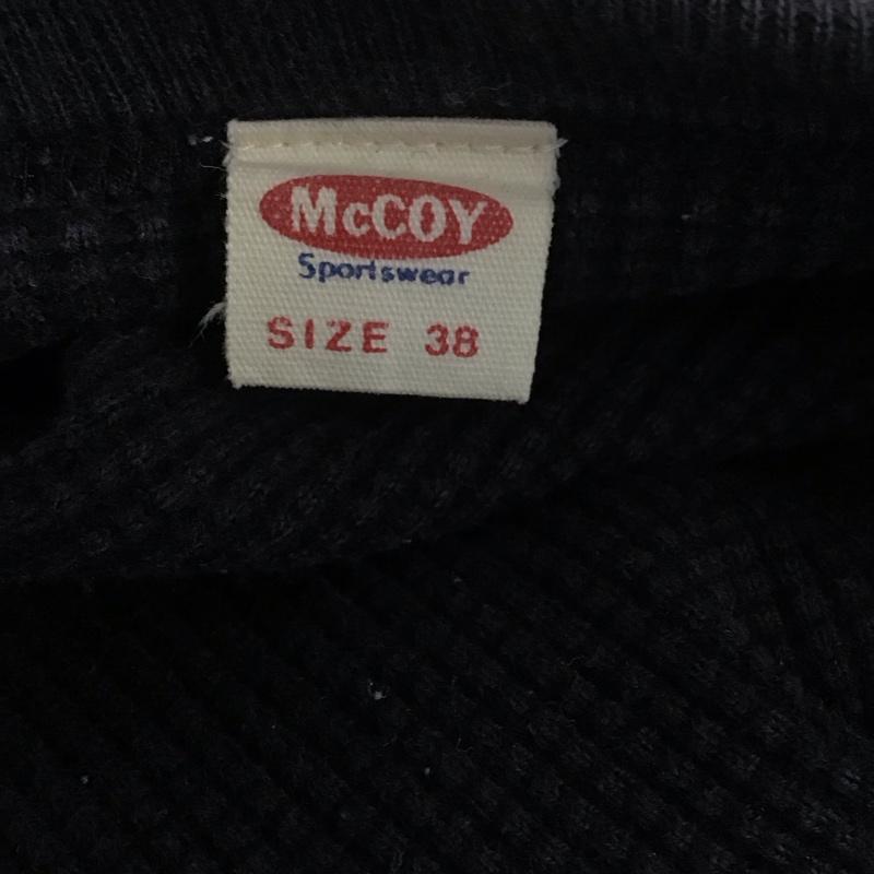 マッコイ McCOOY Tシャツ 半袖 半袖カットソー ワッフルTシャツ クルーネックカットソー 38 無地 黒 / ブラック /  メンズ USED 古着 中古 10113149