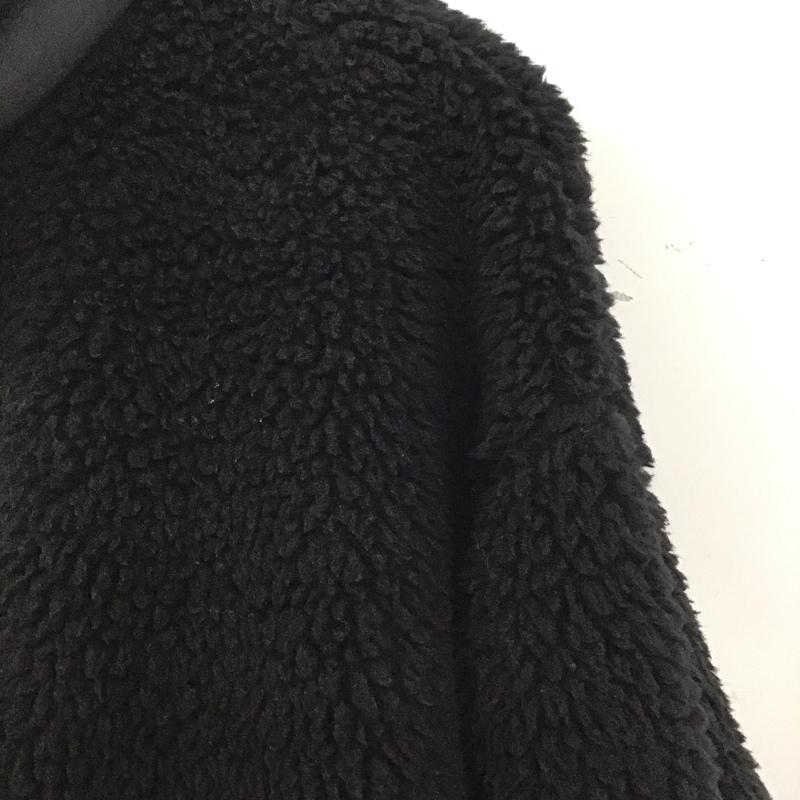 ユニクロ UNIQLO トレーナー 長袖 341-443221 フリースオーバーサイズプルオーバー XL 無地 黒 / ブラック / メンズ USED 古着 中古 10134631