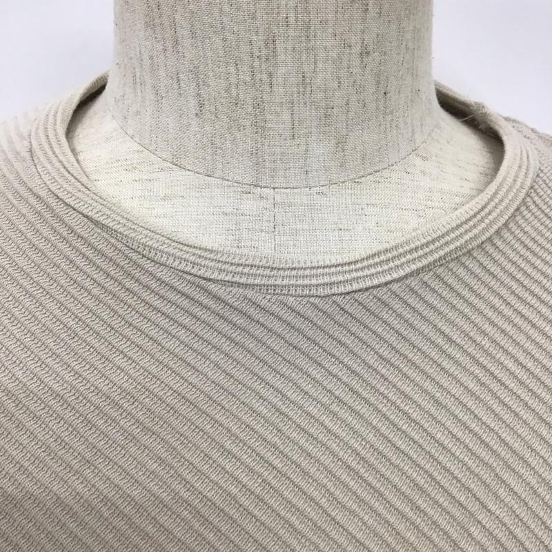 ザラ ZARA カットソー 長袖 長袖カットソー クルーネックカットソー ロングスリーブカットソー XL 無地 ベージュ / ベージュ /  メンズ USED 古着 中古 10110431