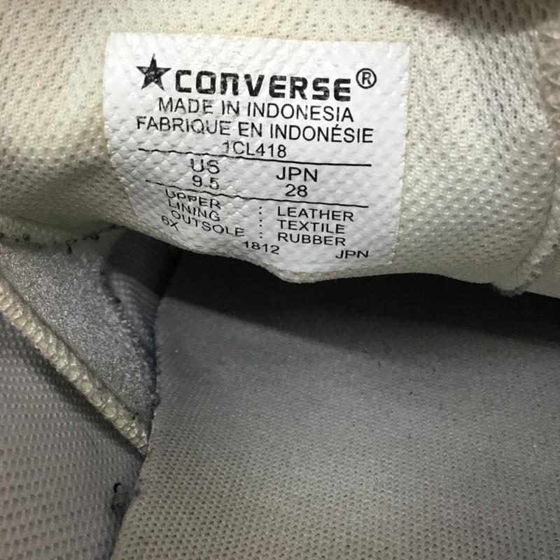 コンバース CONVERSE スニーカー スニーカー 1CL418 SKATEBOARDING PRORIDE SK OX 28cm 28.0cm ワンポイント 白 / ホワイト / X 黒 / ブラック / メンズ USED 古着 中古 10121484
