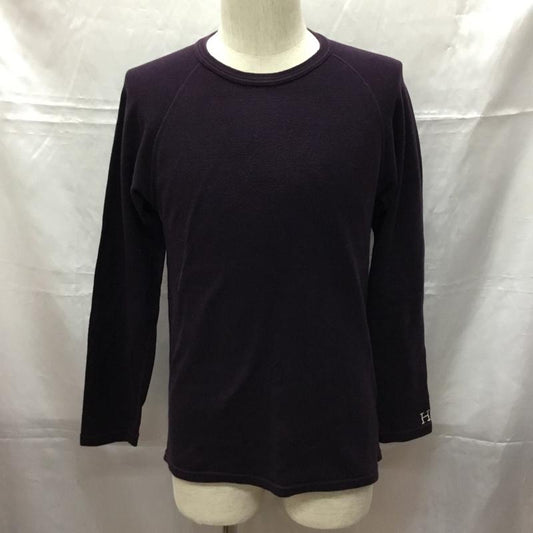 ハリウッドランチマーケット HOLLYWOOD RANCH MARKET カットソー 長袖 L 無地 紫 / パープル /  メンズ USED 古着 中古 10108865