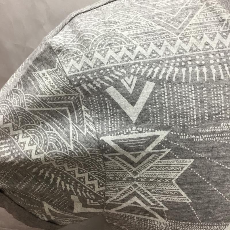 ザラ ZARA Tシャツ 半袖 半袖カットソー プリントTシャツ クルーネックカットソー S プリント 灰 / グレー /  メンズ USED 古着 中古 10108971