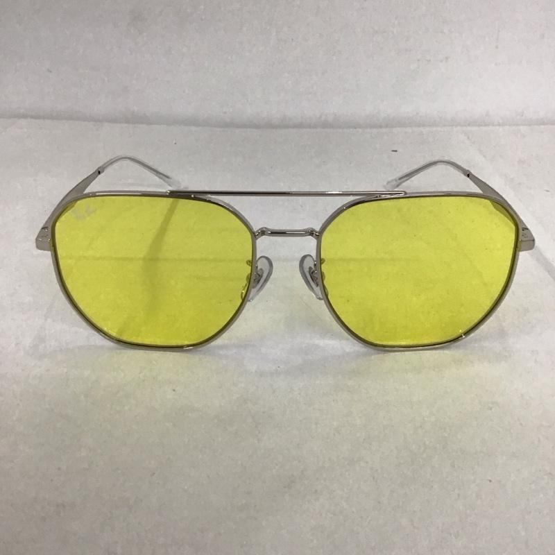 レイバン Ray-Ban めがね・サングラス サングラス RB3724D カラーレンズ 箱有 ロゴ、文字 黄 / イエロー / X 銀 / シルバー / メンズ USED 古着 中古 10123332