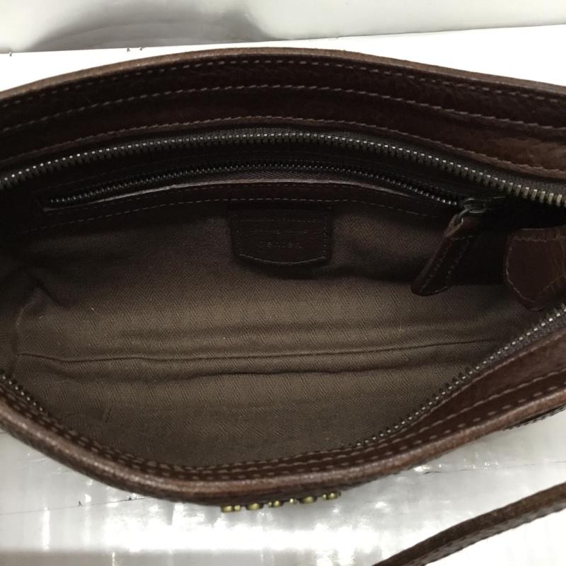 ゲンテン genten ショルダーバッグ ショルダーバッグ モノグラム ロゴ、文字 ダークブラウン / ダークブラウン / レディース USED 古着 中古 10109575