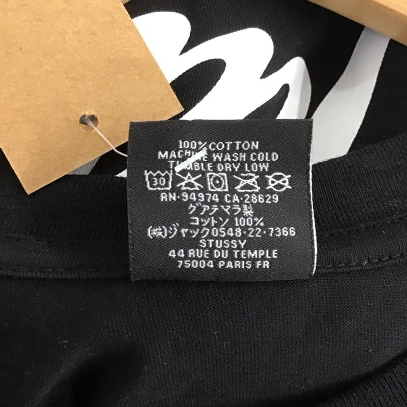 ステューシー STUSSY Tシャツ 半袖 半袖カットソー プリントTシャツ クルーネックカットソー L プリント 黒 / ブラック / メンズ USED 古着 中古 10138439