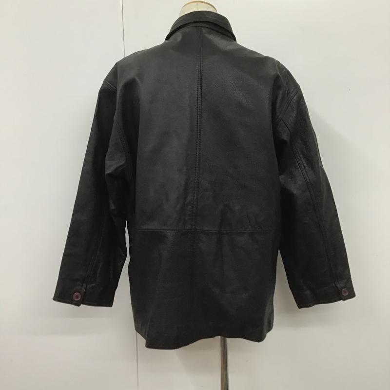 古着 USED コート コート一般 レザー L 無地 黒 / ブラック / メンズ USED 古着 中古 10105977
