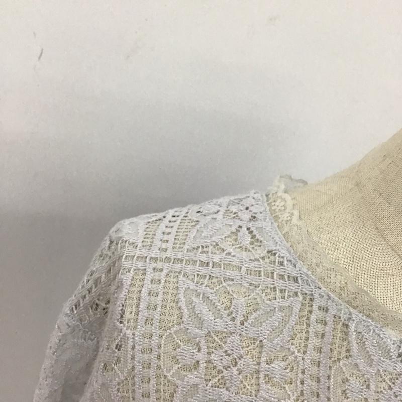 エヘカソポ ehka sopo カットソー 長袖 1705004 総レース FREE レース柄 紫 / パープル /  レディース USED 古着 中古 10115027