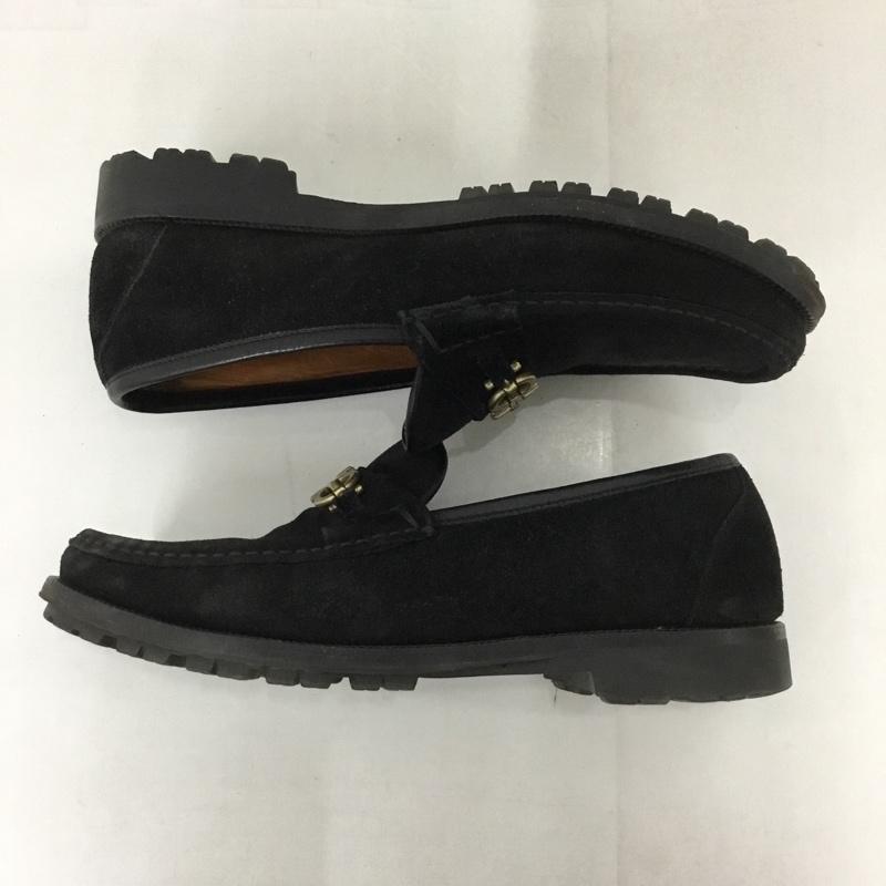 サルヴァトーレフェラガモ Salvatore Ferragamo ローファー ローファー UR19106 ガンチーニローファー 7.5EE 無地 黒 / ブラック / X 金 / ゴールド / メンズ USED 古着 中古 10128813