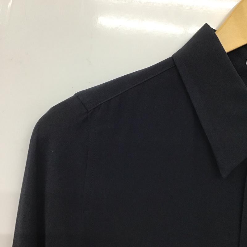 セオリーリュクス theory luxe シャツ、ブラウス 長袖 03-4308261 38 無地 紺 / ネイビー / レディース USED 古着 中古 10133756