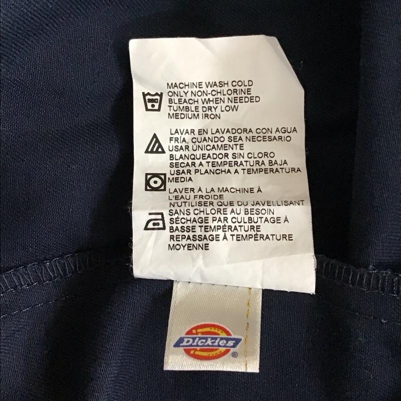 ディッキーズ Dickies シャツ、ブラウス 長袖 574DN ワークシャツ M 無地 紺 / ネイビー / メンズ USED 古着 中古 10118331