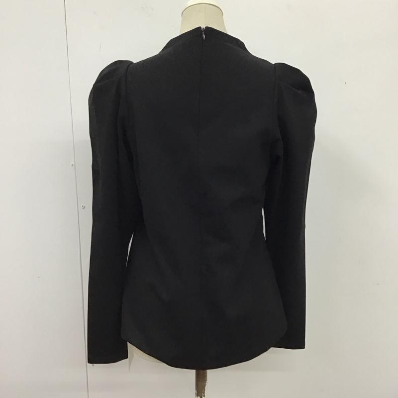 ナイロ nairo カットソー 長袖 LTP2210002 ストレッチパワーショルダートップス タグ付き S 無地 黒 / ブラック / レディース USED 古着 中古 10119389