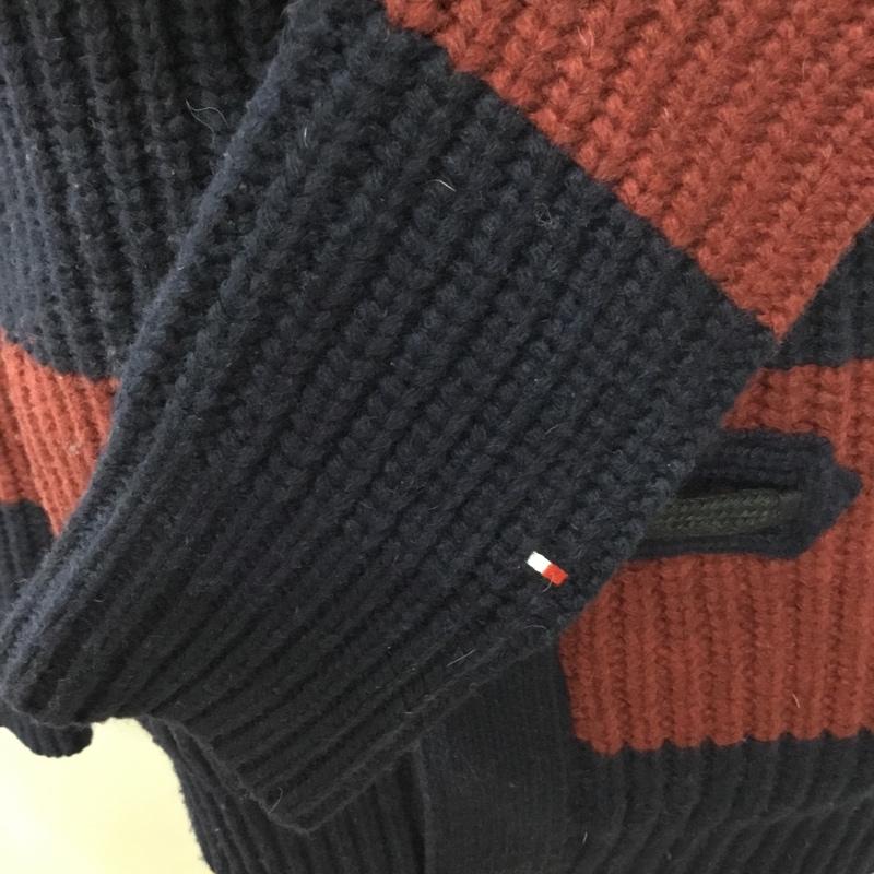 トミーヒルフィガー TOMMY HILFIGER ジャケット、上着 ジャケット、ブレザー 長袖ニットジャケット 前開きニットカーディガン カジュアルジャケット M ボーダー柄 マルチカラー / マルチカラー / メンズ USED 古着 中古 10113546