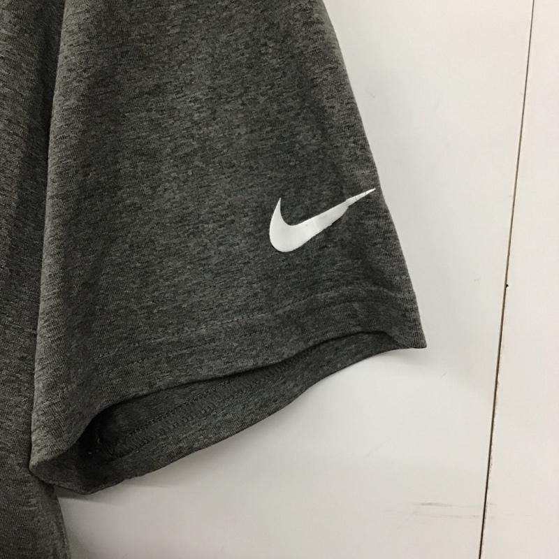 ナイキ NIKE Tシャツ 半袖 半袖カットソー プリントTシャツ クルーネックカットソー ロゴ、文字 灰 / グレー / メンズ USED 古着 中古 10136859