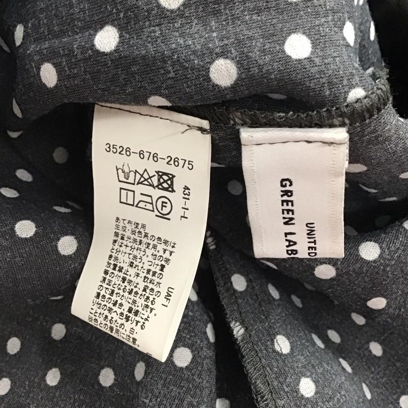 ユナイテッドアローズグリーンレーベルリラクシング UNITED ARROWS green label relaxing ワンピース ロングスカート ロングワンピース ノースリーブワンピース フレアスカート 総柄 灰 / グレー / レディース USED 古着 中古 10134186