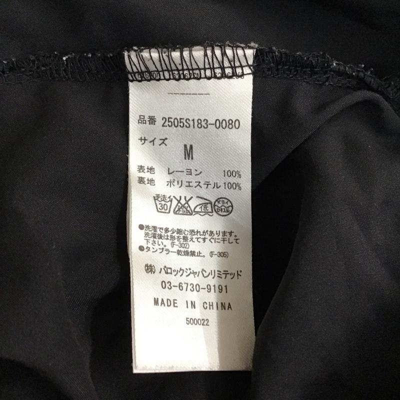 アズールバイマウジー AZUL BY MOUSSY ワンピース ロングスカート フレンチスリーブ M 無地 黒 / ブラック / レディース USED 古着 中古 10115425