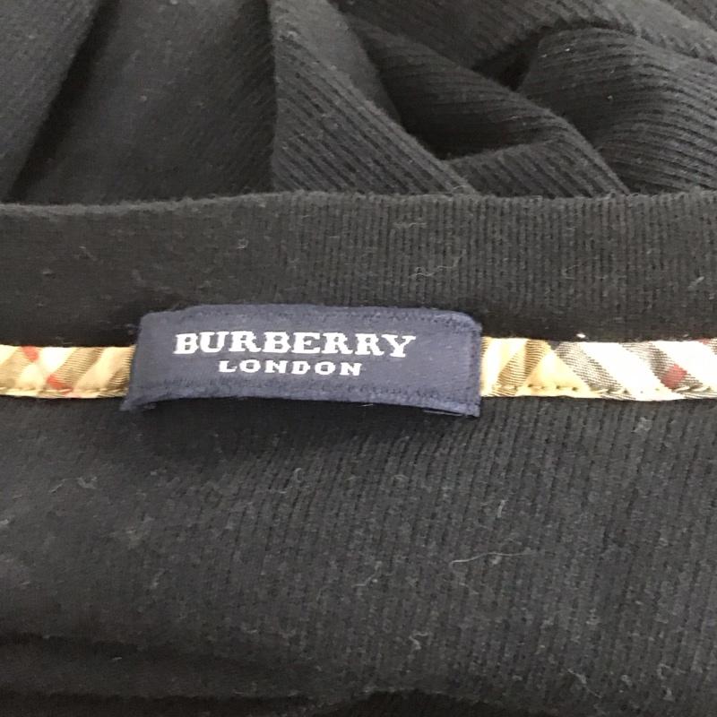 バーバリーロンドン Burberry London カットソー 半袖 半袖ニットカットソー Vネックカットソー 半袖セーター L 無地 黒 / ブラック / メンズ USED 古着 中古 10106823