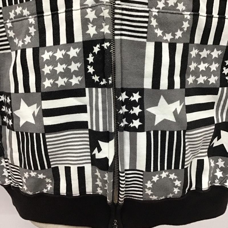 アベイシングエイプ A BATHING APE パーカー 長袖 長袖パーカー フード付きパーカー プリントスウェット トレーナー L ロゴ、文字 白 / ホワイト / X 黒 / ブラック / X 灰 / グレー / メンズ USED 古着 中古 10109784