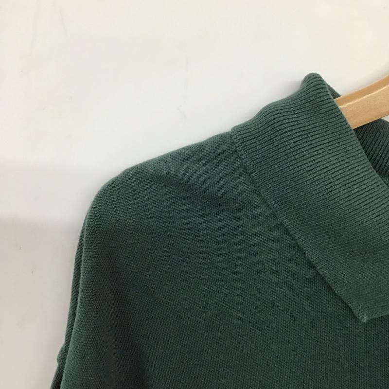 ナイキ NIKE ポロシャツ 半袖 L ロゴ、文字 緑 / グリーン / メンズ USED 古着 中古 10138192